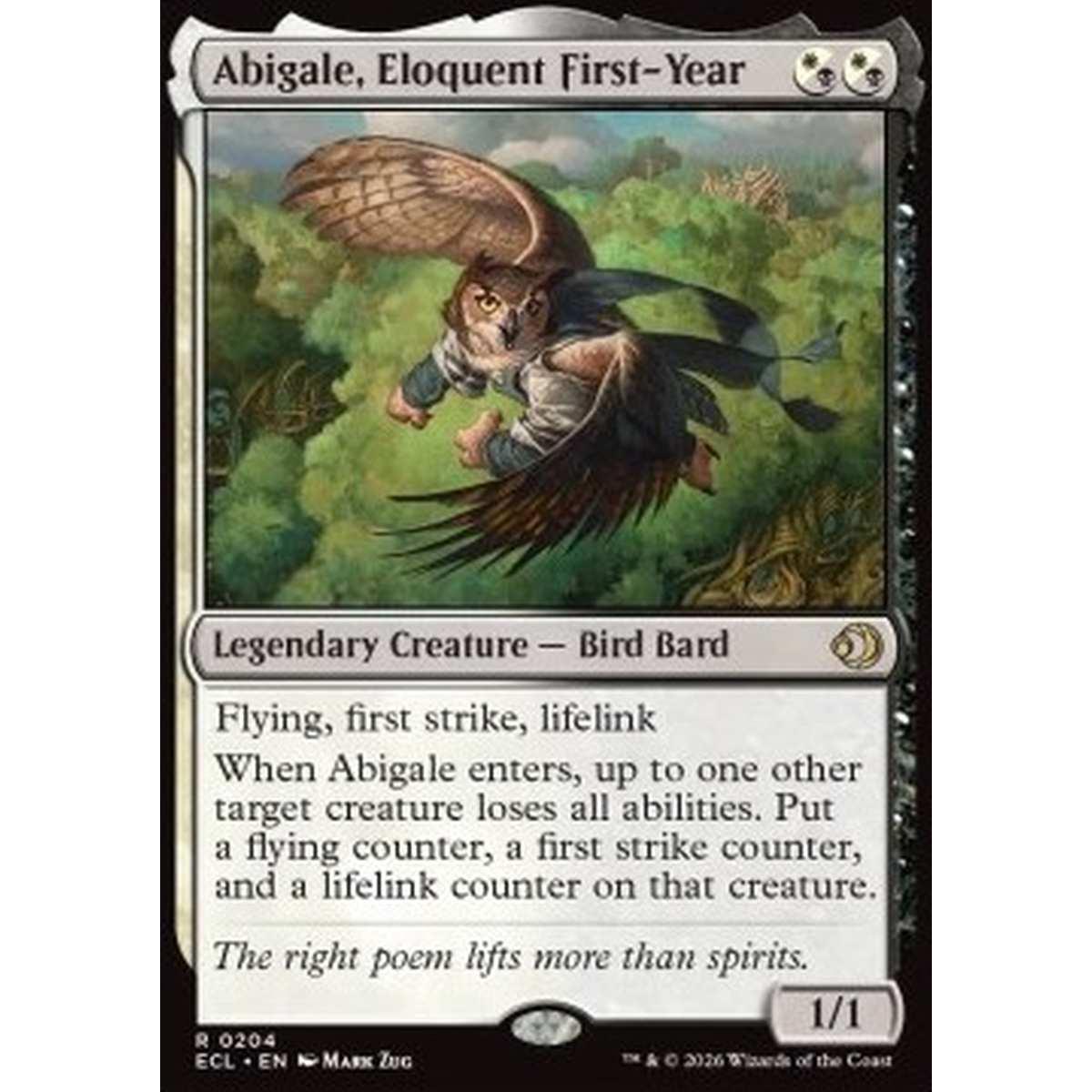 Abigale, Eloquent First-Year - Abigale, Eloquent First-Year - [ECL][NM] [Foil]