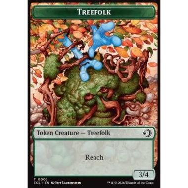 Treefolk Token (G 3/4) // Goblin Token (BR 1/1) - Treefolk Token (G 3/4) // Goblin Token (BR 1/1) - [TECL][NM]