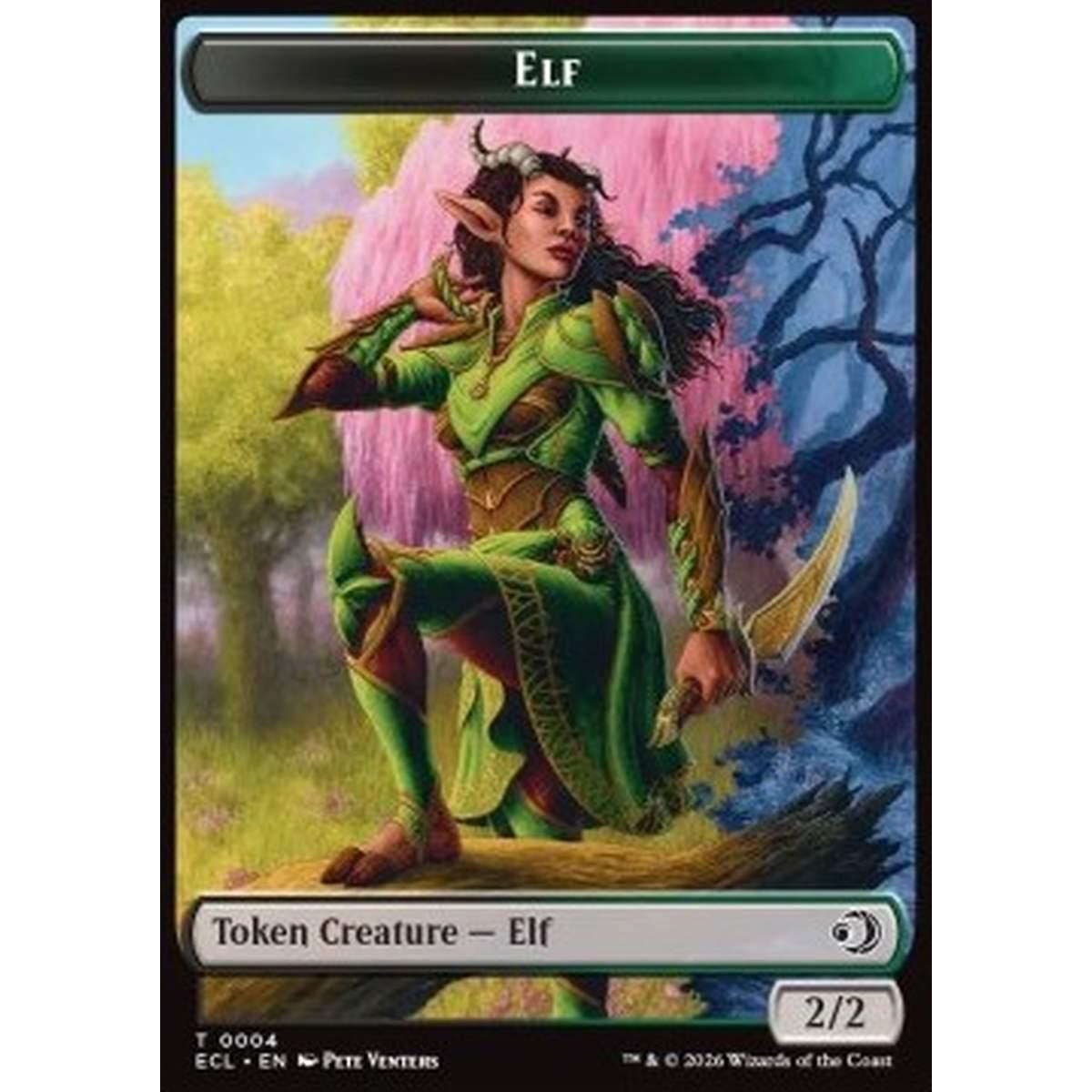 Elf Token (BG 2/2) // Treasure Token - Elf Token (BG 2/2) // Treasure Token - [TECL][NM]