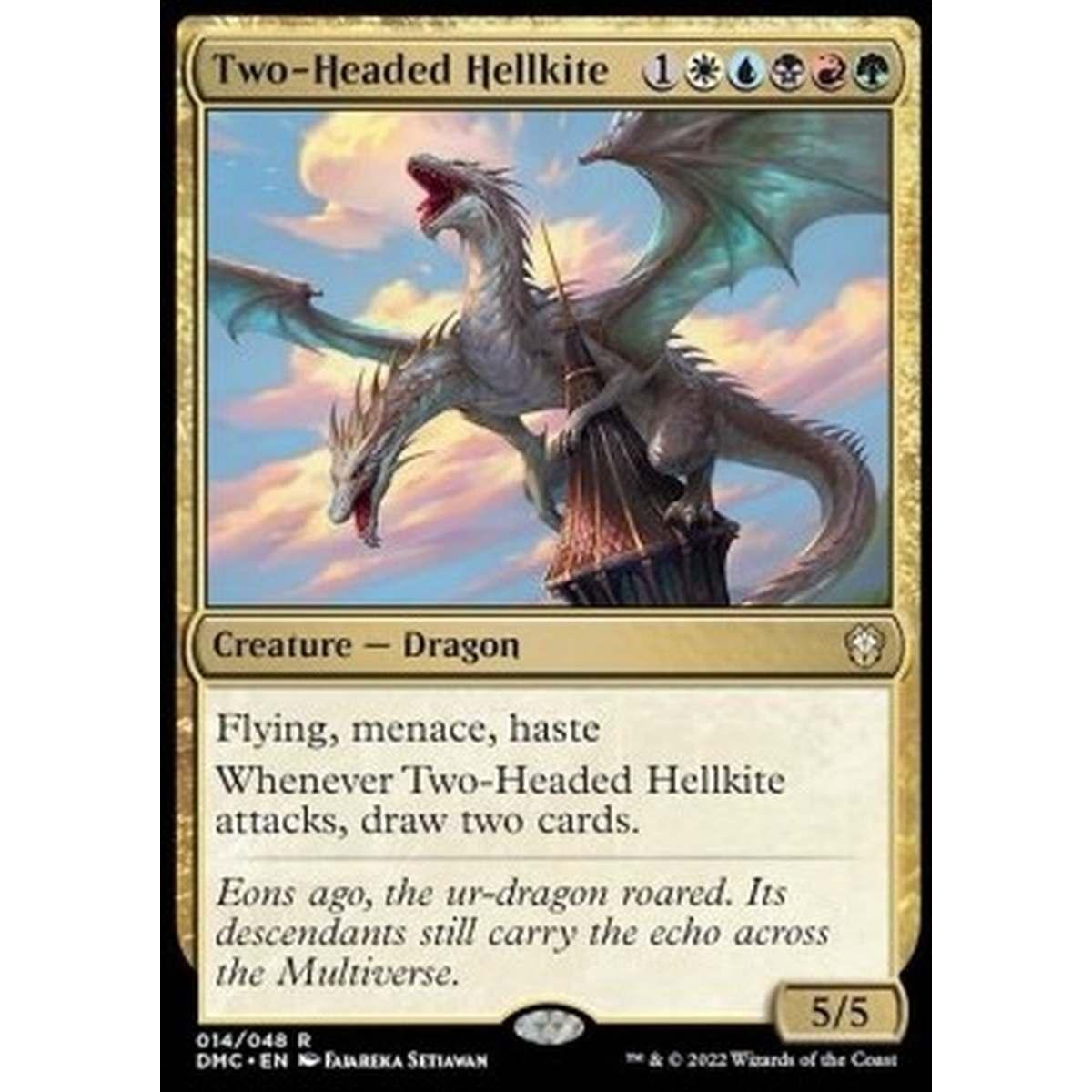 Two-Headed Hellkite - Nibbio Infernale a Due Teste - [DMC][NM]