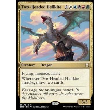 Two-Headed Hellkite - Nibbio Infernale a Due Teste - [DMC][NM]
