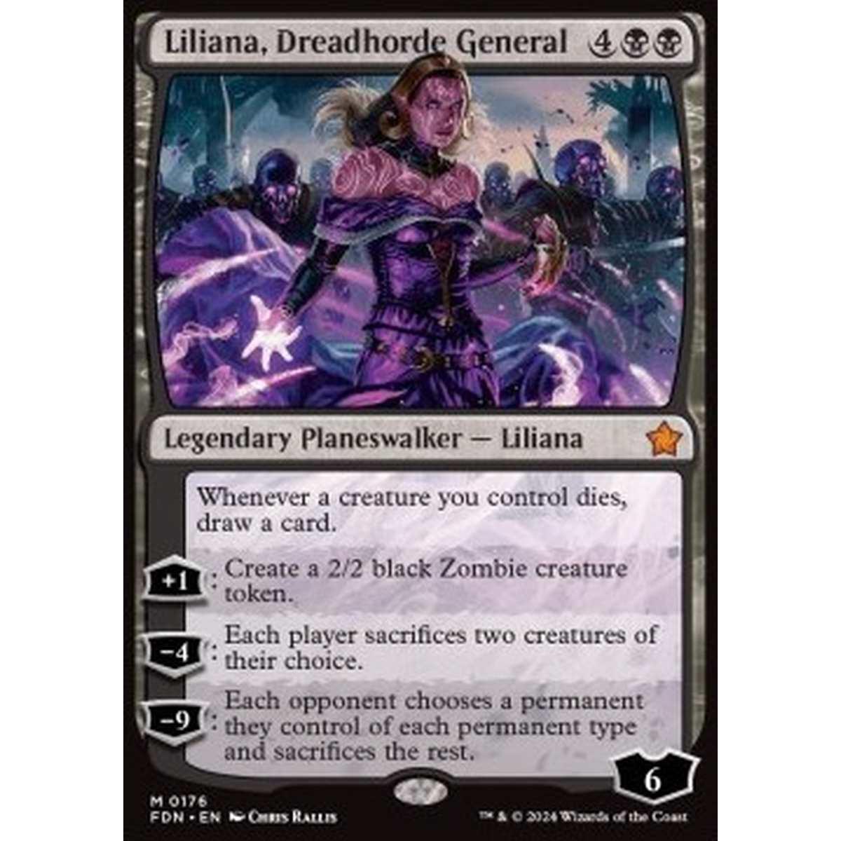 Liliana, Dreadhorde General - Liliana, Dreadhorde General - [FDN][NM] [Foil]