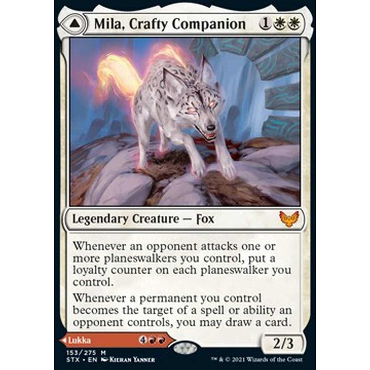 Mila, Crafty Companion // Lukka, Wayward Bonder - Mila, Crafty Companion // Lukka, Wayward Bonder - [STX][NM] [Foil]