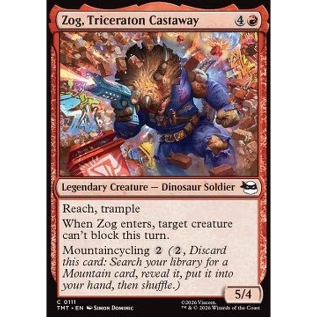 Zog, Triceraton Castaway - Zog, Triceraton Castaway - [TMT][NM]