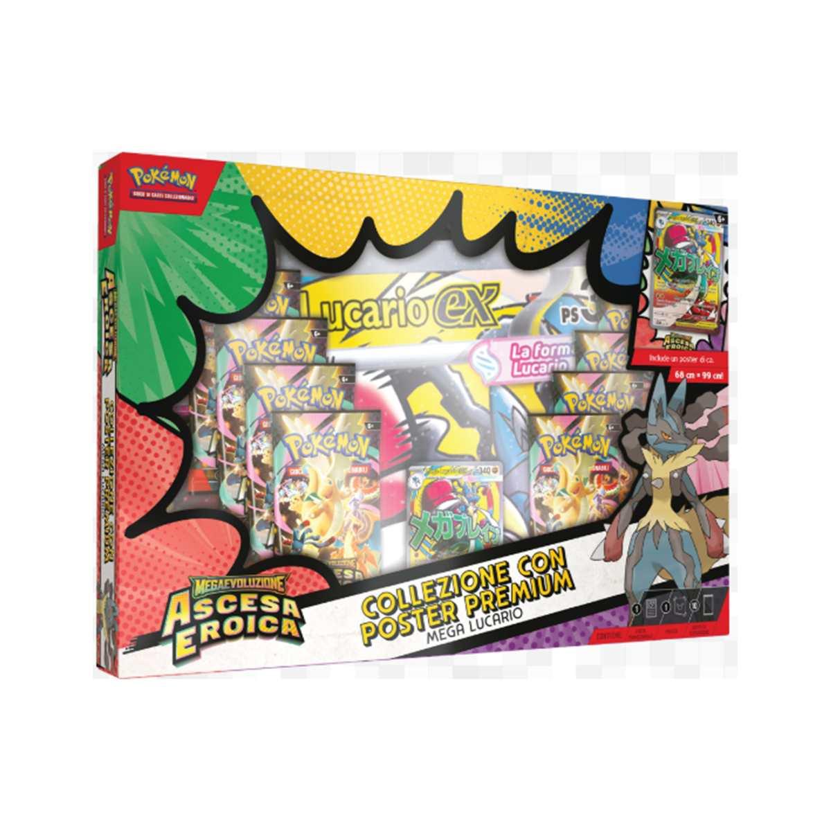 Collezione Ascesa Eroica con Poster Premium Mega Lucario
