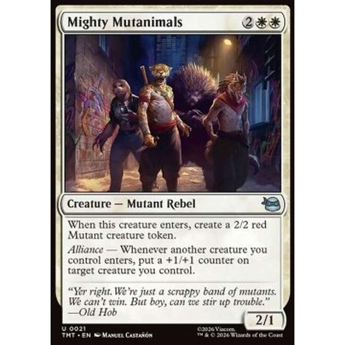 Mighty Mutanimals - Mighty Mutanimals - [TMT][NM] [Foil]