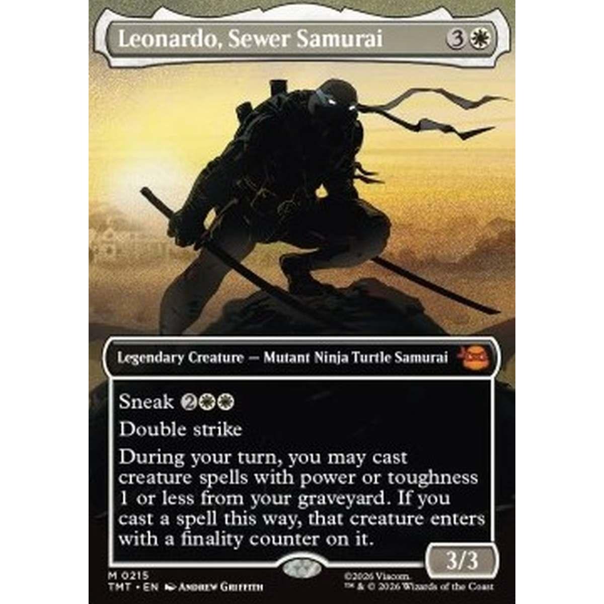 Leonardo, Sewer Samurai (V.1) - Leonardo, Sewer Samurai (V.1) - [XTMT][NM] [Foil]