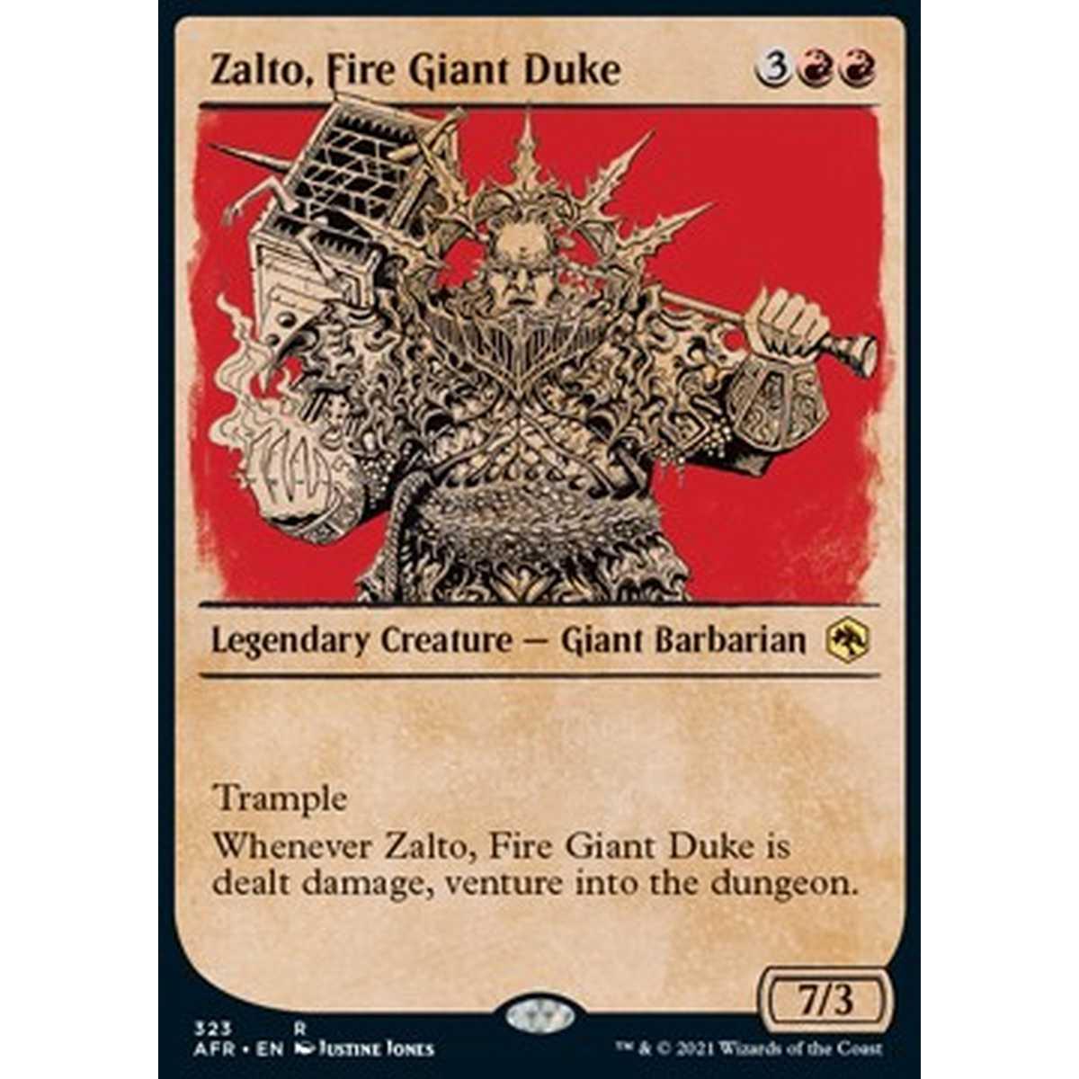 Zalto, Fire Giant Duke - Zalto, Fire Giant Duke - [XAFR][NM] [Foil]