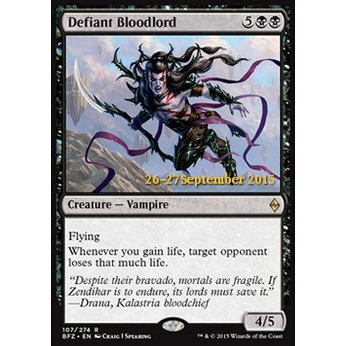 Defiant Bloodlord (V.2) - Signore Sanguinario Sprezzante (V.2) - [PBFZ][EX] [Foil]