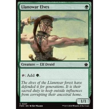 Llanowar Elves - Llanowar Elves - [FDN][NM] [Foil]