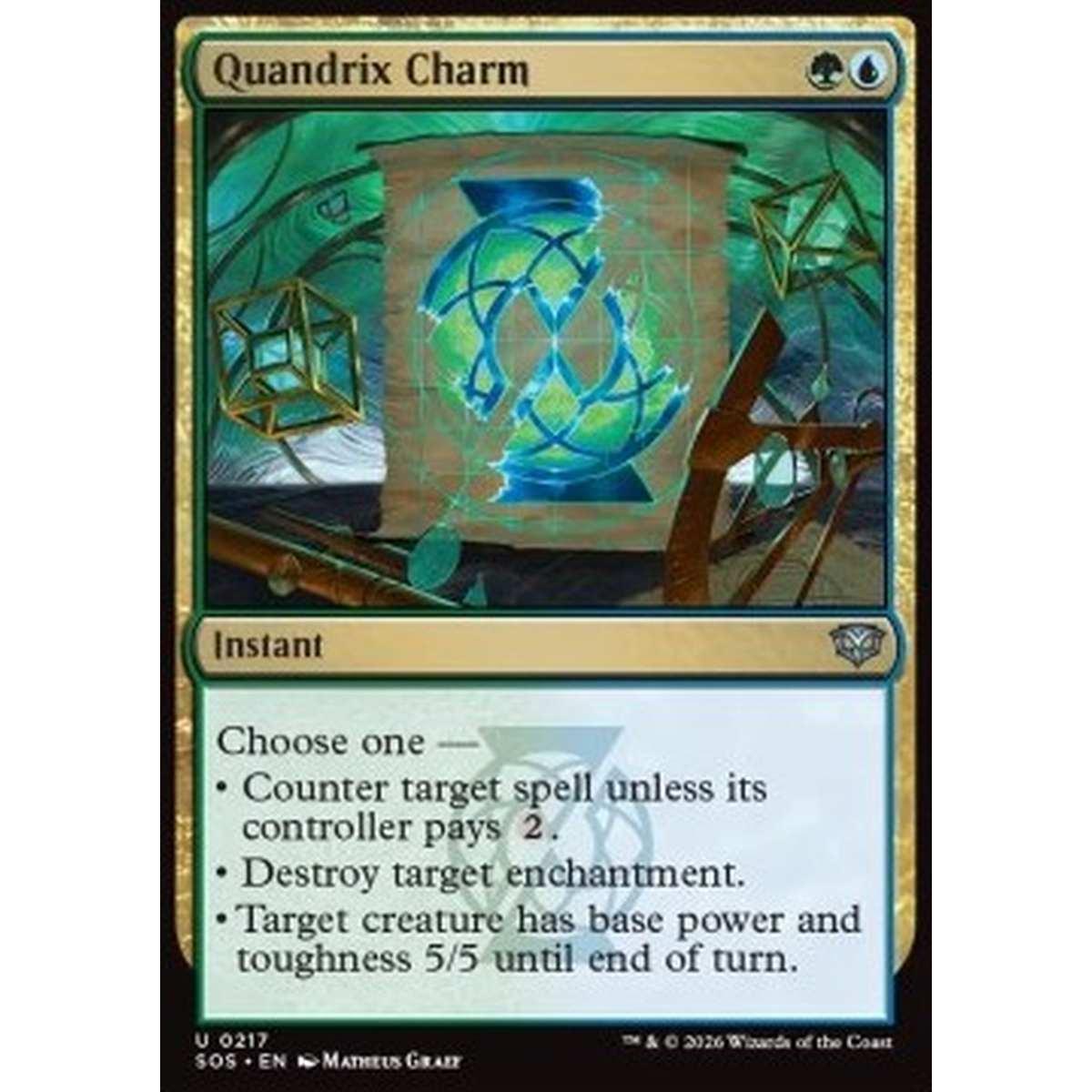 Quandrix Charm - Quandrix Charm - [SOS][NM]