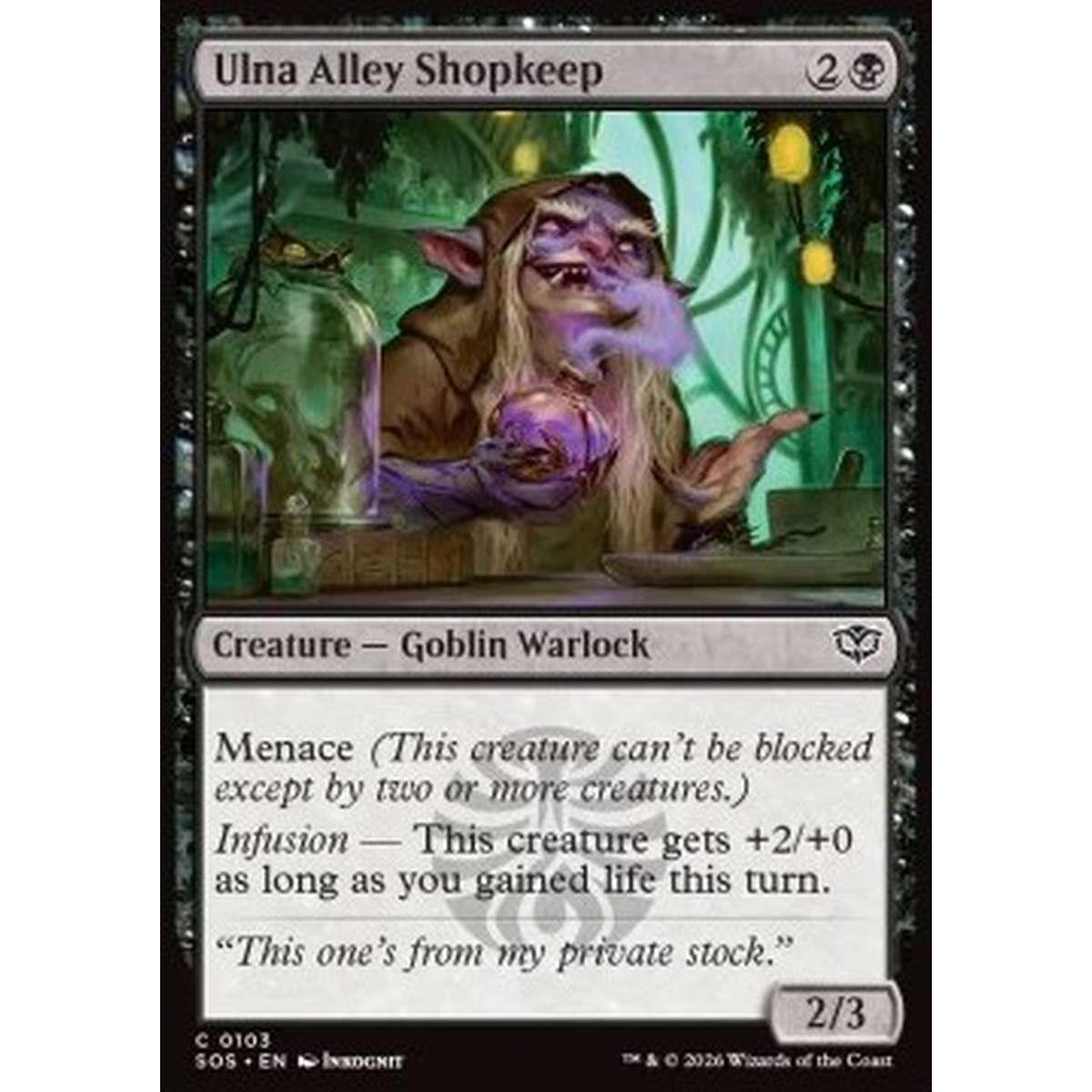 Ulna Alley Shopkeep - Ulna Alley Shopkeep - [SOS][NM]