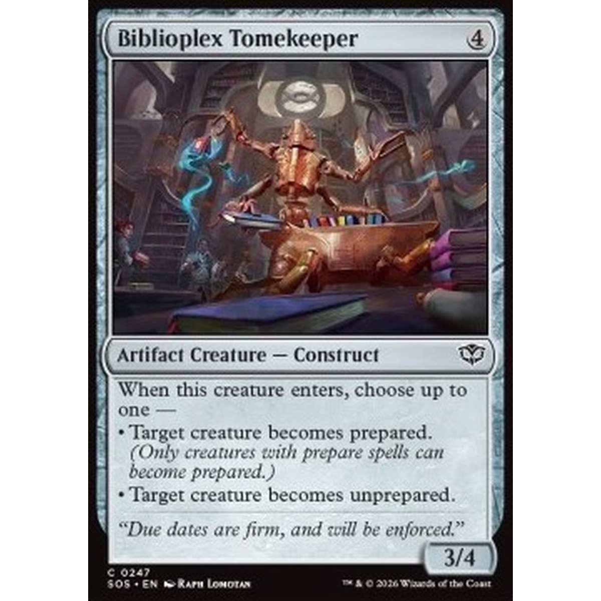 Biblioplex Tomekeeper - Biblioplex Tomekeeper - [SOS][NM]