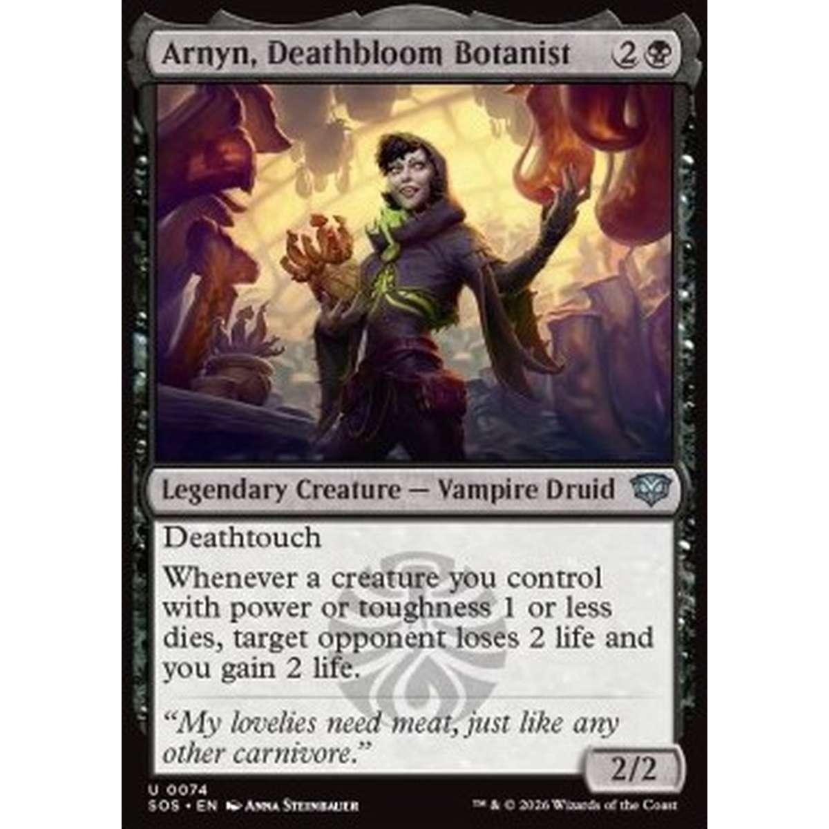 Arnyn, Deathbloom Botanist - Arnyn, Deathbloom Botanist - [SOS][NM] [Foil]