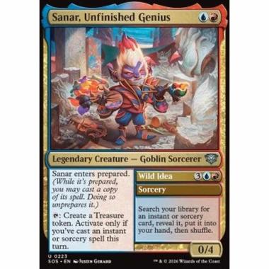 Sanar, Unfinished Genius // Wild Idea - Sanar, Unfinished Genius // Wild Idea - [SOS][NM] [Foil]