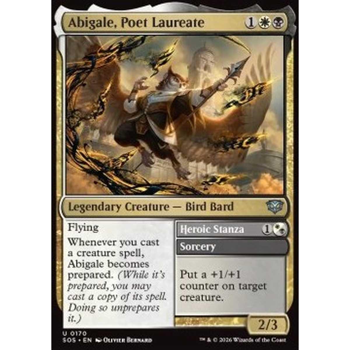 Abigale, Poet Laureate // Heroic Stanza - Abigale, Poet Laureate // Heroic Stanza - [SOS][NM] [Foil]