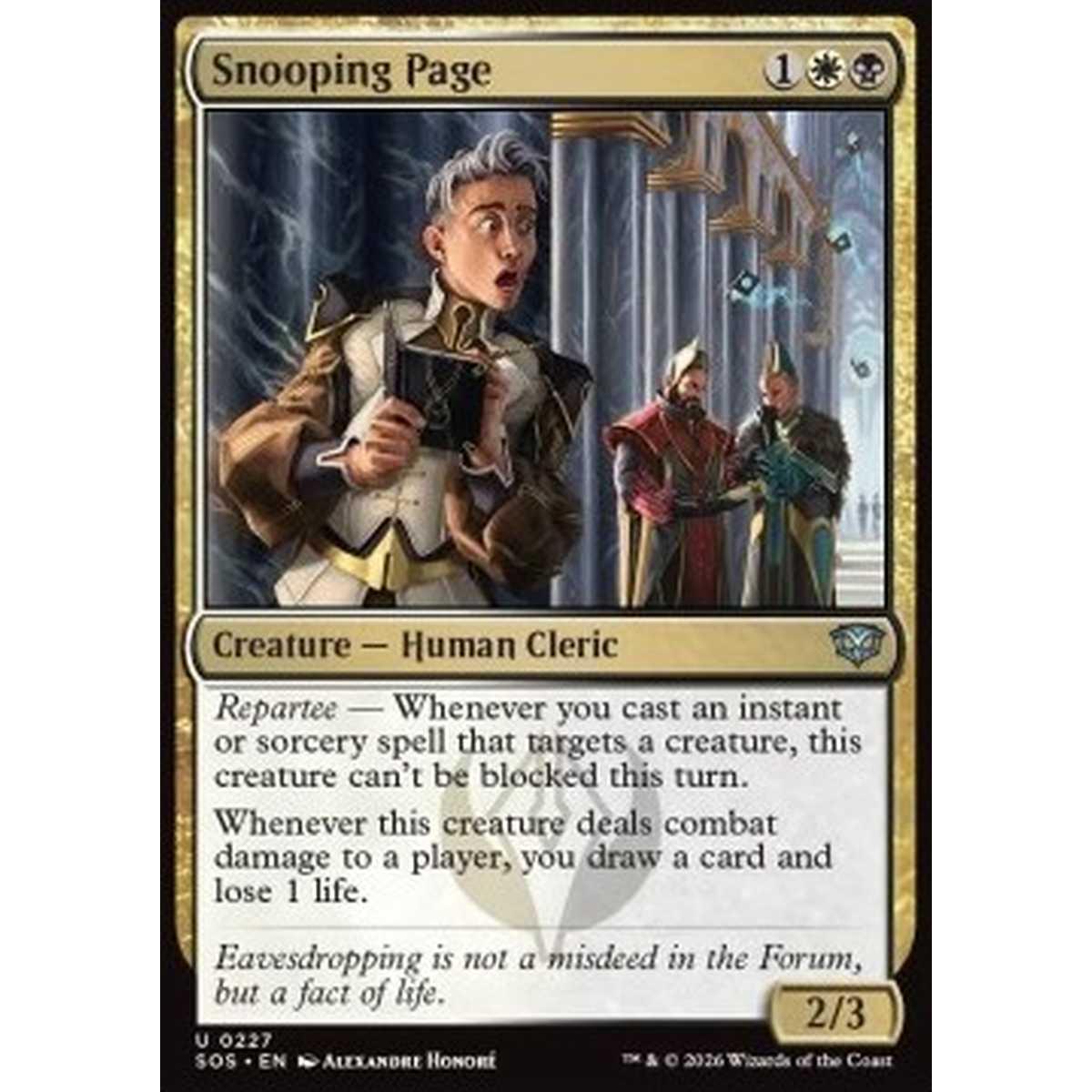 Snooping Page - Snooping Page - [SOS][NM] [Foil]