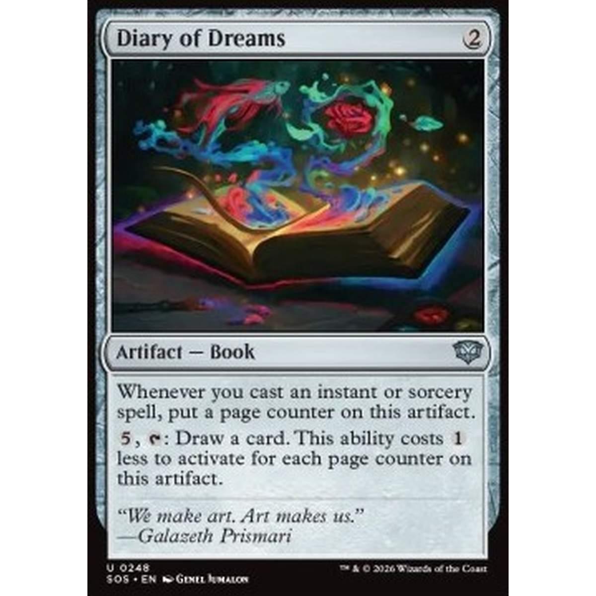 Diary of Dreams - Diary of Dreams - [SOS][NM] [Foil]