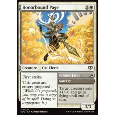 Honorbound Page // Forum's Favor - Honorbound Page // Forum's Favor - [SOS][NM] [Foil]