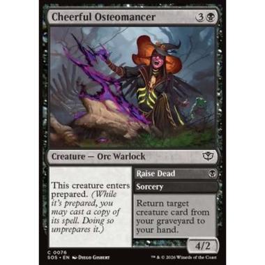 Cheerful Osteomancer // Raise Dead - Cheerful Osteomancer // Raise Dead - [SOS][NM] [Foil]