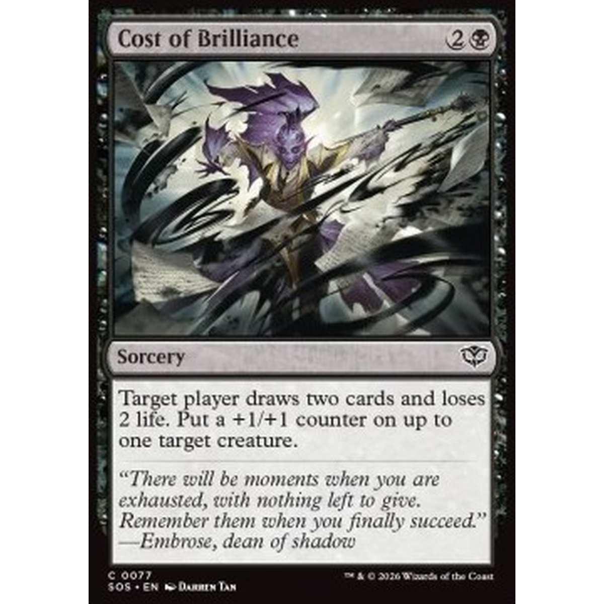 Cost of Brilliance - Cost of Brilliance - [SOS][NM] [Foil]