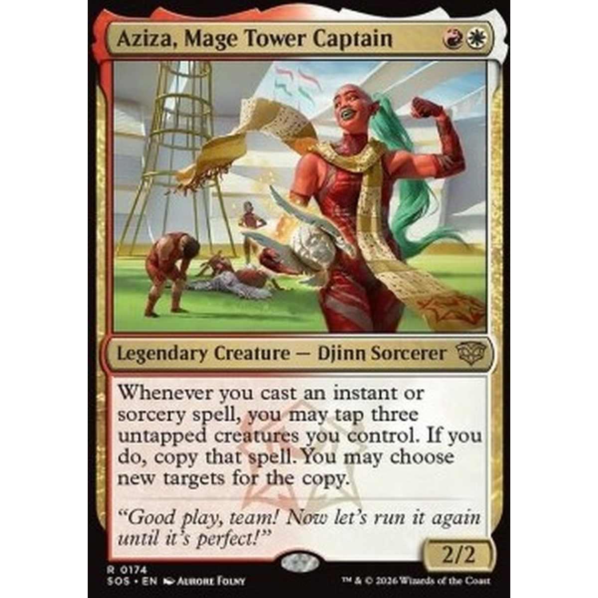 Aziza, Mage Tower Captain - Aziza, Mage Tower Captain - [SOS][NM] [Foil]
