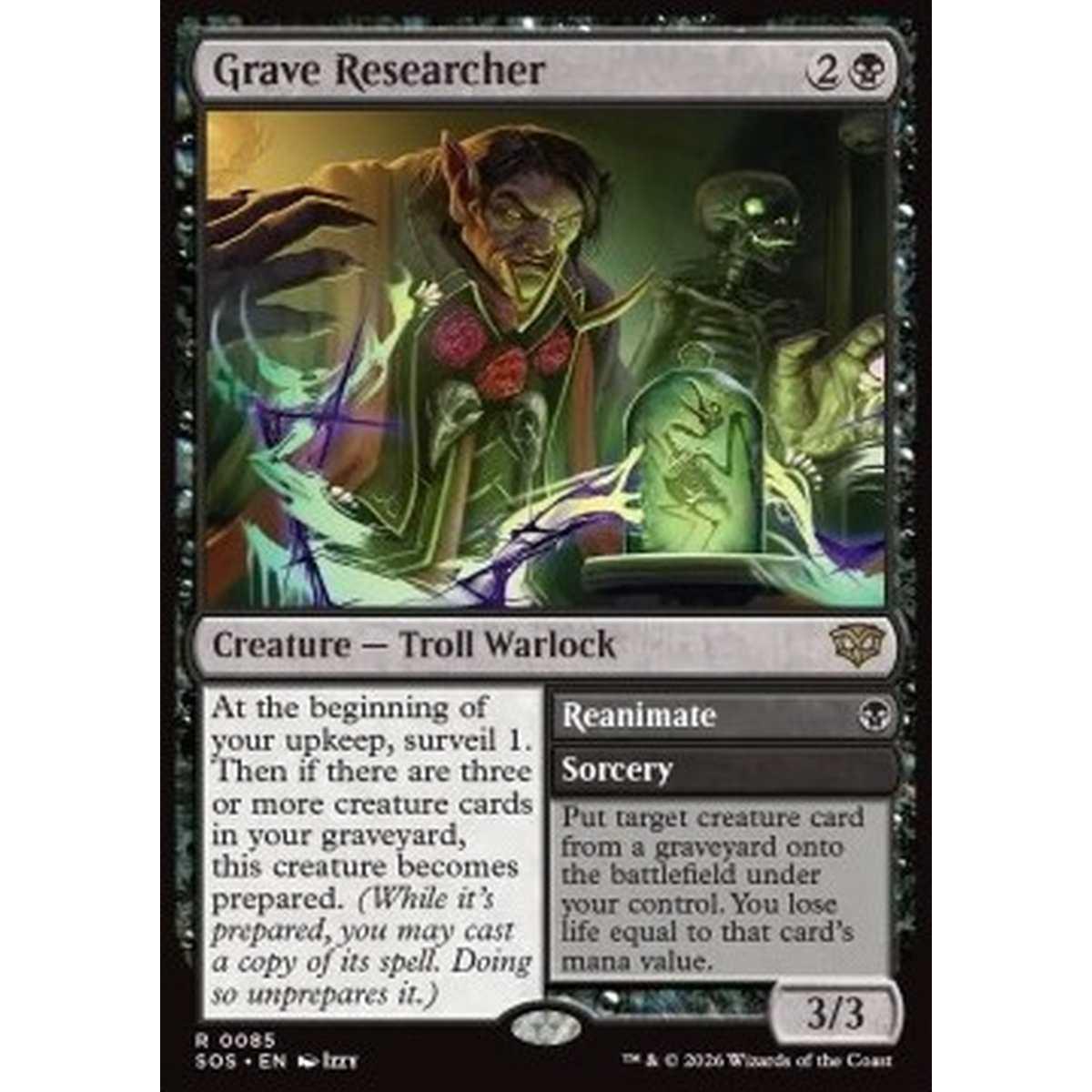 Grave Researcher // Reanimate - Grave Researcher // Reanimate - [SOS][NM] [Foil]