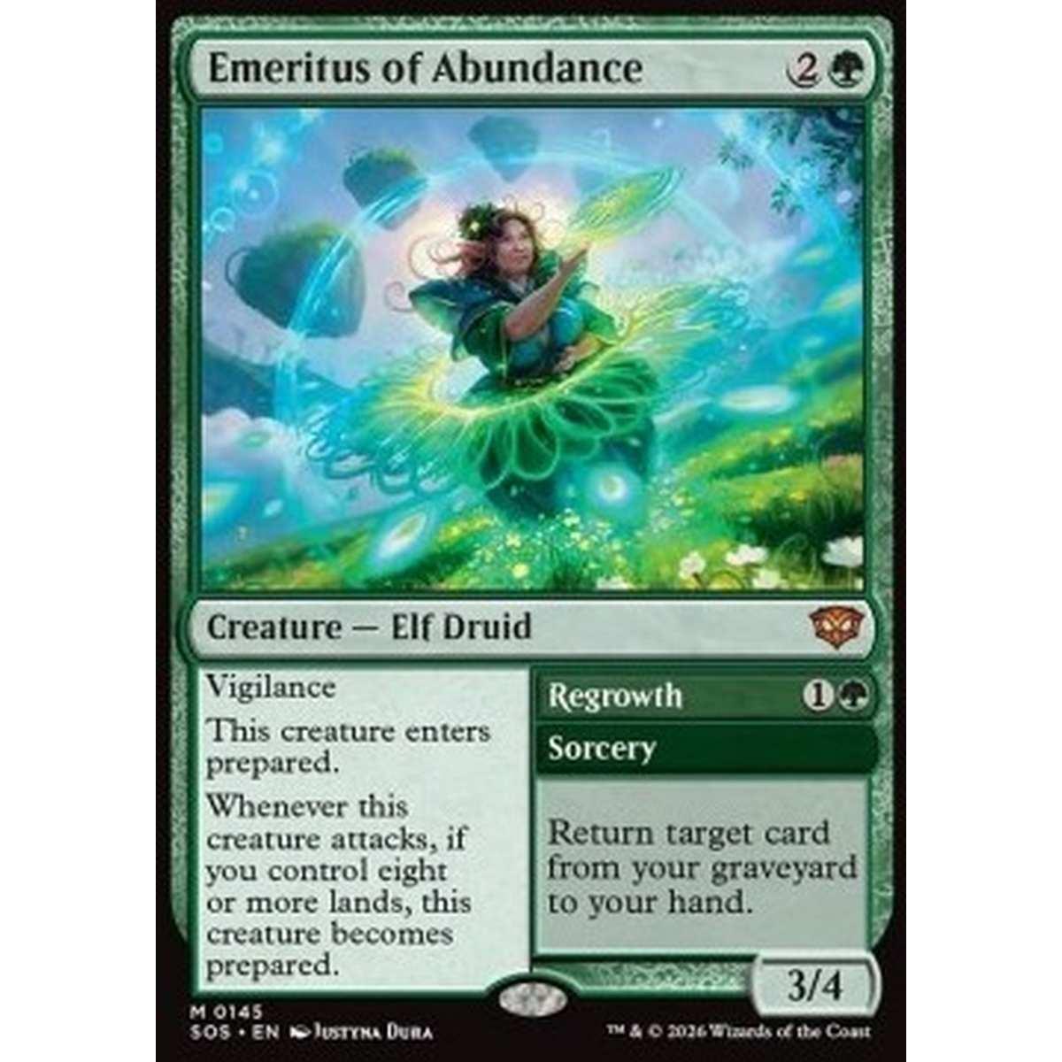 Emeritus of Abundance // Regrowth - Emeritus of Abundance // Regrowth - [SOS][NM] [Foil]