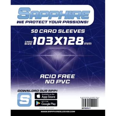 Sapphire Sleeves: 50 Bustine 103x128 mm