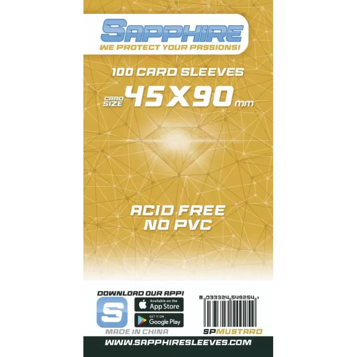 Sapphire Sleeves: 100 Bustine 45x90 mm