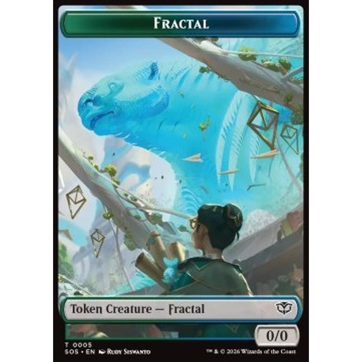 Fractal Token (GU 0/0) // Pest Token (BG 1/1) (V.2) - Fractal Token (GU 0/0) // Pest Token (BG 1/1) (V.2) - [TSOS][NM]