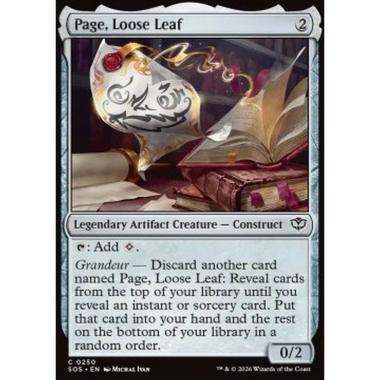 Page, Loose Leaf - Page, Loose Leaf - [SOS][NM] [Foil]