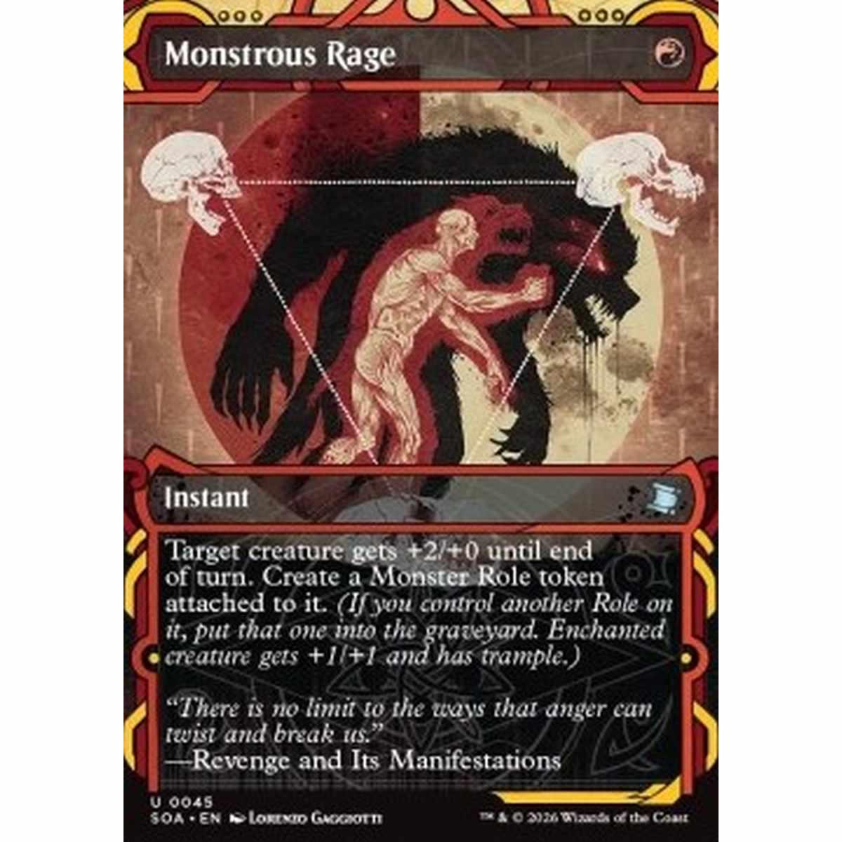 Monstrous Rage (V.1) - Monstrous Rage (V.1) - [SOA][NM] [Foil]