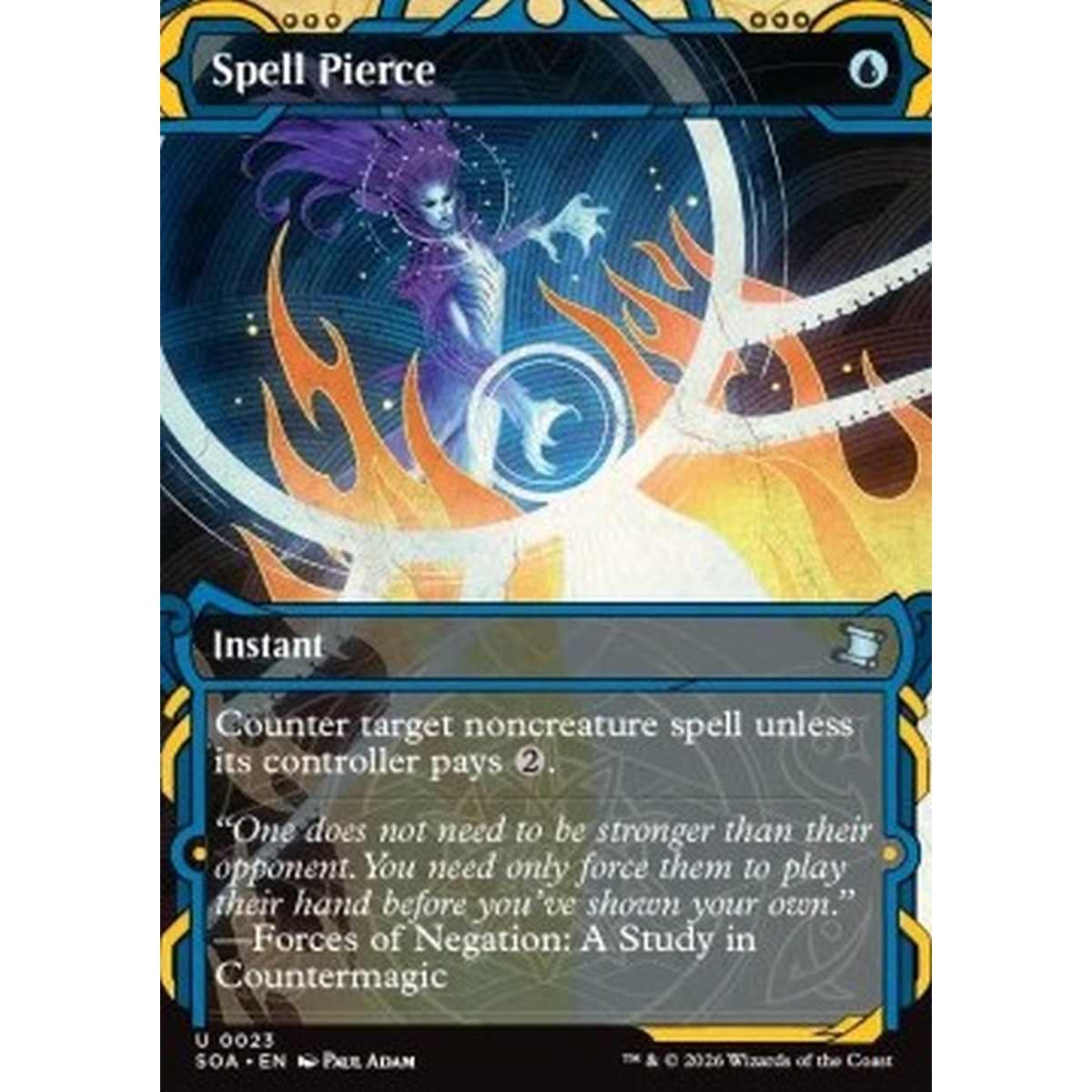 Spell Pierce (V.1) - Spell Pierce (V.1) - [SOA][NM] [Foil]